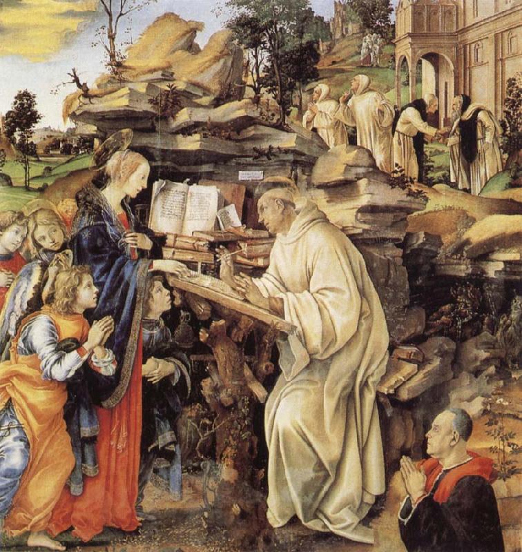 Fra Filippo Lippi The Vision of St Bernard Germany oil painting art